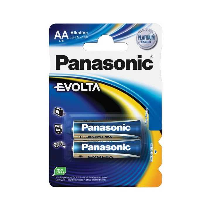 PANASONIC EVOLTA AA BLI 2 ALKALINE (LR6EGE/2BP) - 1 фото