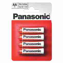 PANASONIC RED ZINK R6 BLI 4 ZINK-CARBON (R6REL/4BPR)