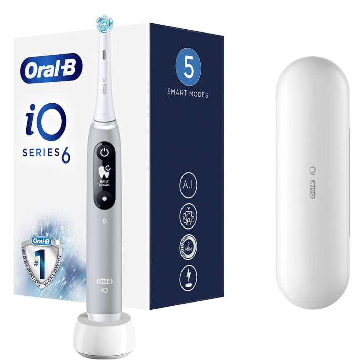 Зубная щетка BRAUN Oral-B iO Series 6 iOM6.1A6.1K Grey Opal - 1 фото