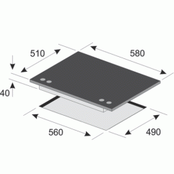 Варочная поверхность KAISER KCG 6390 W Turbo Romb