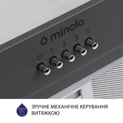 Витяжка MINOLA HBI 5202 GR 700 LED - 6 фото