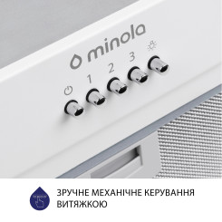 Витяжка MINOLA HBI 5202 WH 700 LED - 6 фото