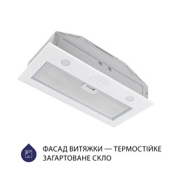 Витяжка MINOLA HBI 52621 WH GLASS 700 LED - 4 фото