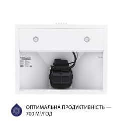 Витяжка MINOLA HK 6212 WH 700 LED - 6 фото