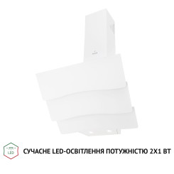 Витяжка PERFELLI DNS 6482 D 850 WH LED - 3 фото