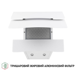 Витяжка PERFELLI DNS 6482 D 850 WH LED - 5 фото