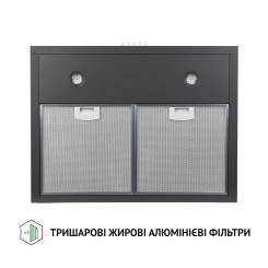 Витяжка PERFELLI K 6402 SG 850 LED - 5 фото