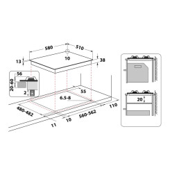 Варильна поверхня WHIRLPOOL TKRL 661 IXEU - 9 фото