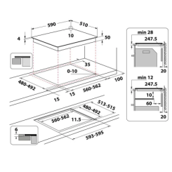 Варочная поверхность WHIRLPOOL WS QS460 NE - 2 фото