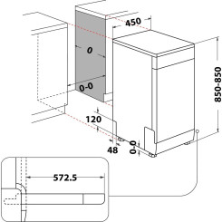 Посудомоечная машина WHIRLPOOL WSFO3O34PFX - 7 фото