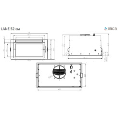 Витяжка ELICA LANE WH/A/52 - 3 фото