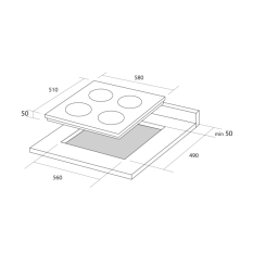 Варочная поверхность PYRAMIDA PFE 604 BL B