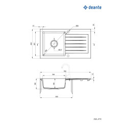 Кухонна мийка DEANTE ZORBA ZQZ_2113 - 6 фото
