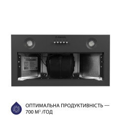 Вытяжка MINOLA HBI 5204 GR 700 LED - 3 фото