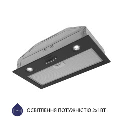 Вытяжка MINOLA HBI 5204 GR 700 LED - 5 фото