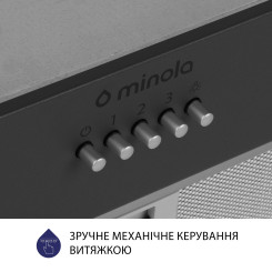 Вытяжка MINOLA HBI 5204 GR 700 LED - 6 фото