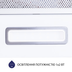 Вытяжка MINOLA HTL 5714 WH 1100 LED - 5 фото