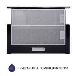 Вытяжка MINOLA HTL 6614 BL 1000 LED - 2 фото