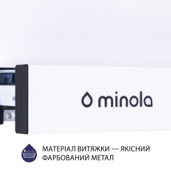 Витяжка MINOLA HTL 6614 WH 1000 LED - 9 фото