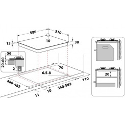 Варочная поверхность WHIRLPOOL TKRL650IX - 2 фото