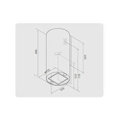 Витяжка ELICA TUBE PRO WH MAT/A/43 - 2 фото