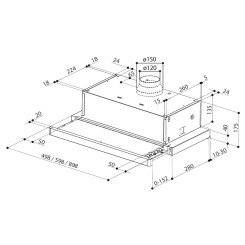 Вытяжка FABER FLEXA NG HIP AM/X A60 - 8 фото