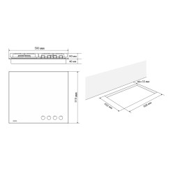 Варильна поверхня ELEYUS MILENA 60 WH CTF - 7 фото