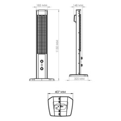 Обігрівач інфрачервоний DELFA HI 22232 MICA V - 5 фото