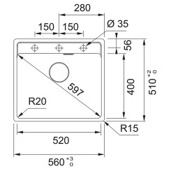 Кухонная мойка FRANKE MRG 610-52 TL Белый (114.0668.820) - 2 фото