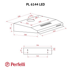 Вытяжка PERFELLI PL 6144 W LED
