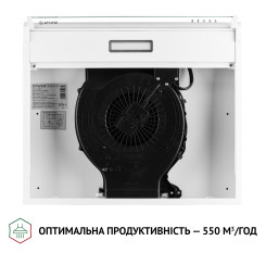 Витяжка PERFELLI PL 6144 W LED - 8 фото