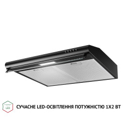 Витяжка PERFELLI PL 6144 BL LED - 4 фото