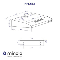 Витяжка MINOLA HPL 613 I - 10 фото