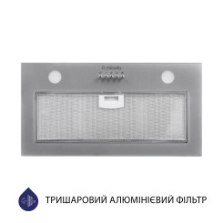 Витяжка MINOLA HBI 5262 GR GLASS 700 LED - 4 фото