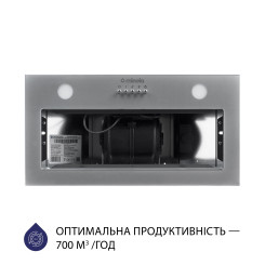 Витяжка MINOLA HBI 5262 GR GLASS 700 LED - 5 фото