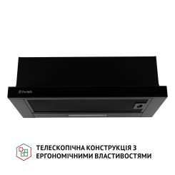 Витяжка PERFELLI TL 6333 BL 700 LED GLASS - 2 фото