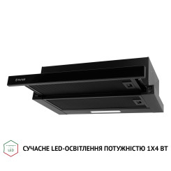 Витяжка PERFELLI TL 6333 BL 700 LED GLASS - 4 фото