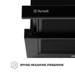 Витяжка PERFELLI TL 6333 BL 700 LED GLASS - 5 фото