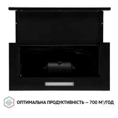 Витяжка PERFELLI TL 6333 BL 700 LED GLASS - 8 фото