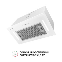 Витяжка PERFELLI BIS 5684 WH 1000 LED - 3 фото