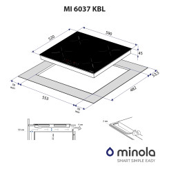 Варочная поверхность MINOLA MI 6037 KBL