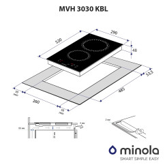 Варочная поверхность MINOLA MVH 3030 KBL