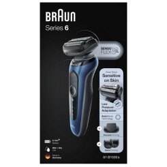 Электробритва BRAUN Series 6 61-B1500s BLUE / BLACK - 3 фото