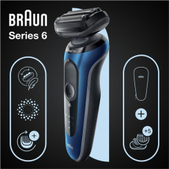 Электробритва BRAUN Series 6 61-B1500s BLUE / BLACK