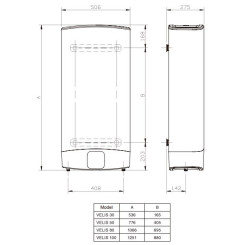 Водонагреватель ARISTON VLS EVO 50 EU (3626145) - 4 фото