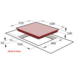 Варочная поверхность GUNTER & HAUER Gunter&Hauer GL 643 W - 6 фото