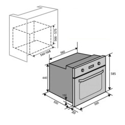 Духова шафа VENTOLUX ATLANTA 6 MT (BK) - 7 фото