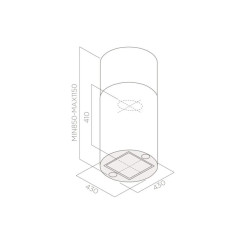 Витяжка ELICA TUBE PRO ISLAND BL MAT/A/43 - 2 фото