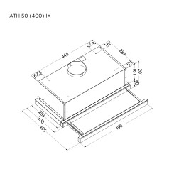 Витяжка PYRAMIDA ATH 50 (400) IX - 10 фото
