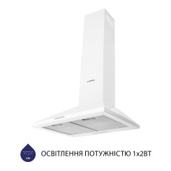 Вытяжка MINOLA HK 5214 WH 700 LED - 3 фото